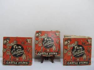 lot 135 image: 3 Vintage Castle Films Fun Cartoons