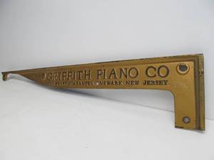 lot 104 image: Antique Heavy Iron GRIFFITH PIANO Company Grand Piano Section