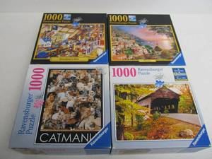 lot 168 image: 4 Ravensburger 1000 Piece Puzzles