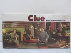 lot 175 image: Factory Sealed Vintage 1972 Parker Brothers CLUE Board Game