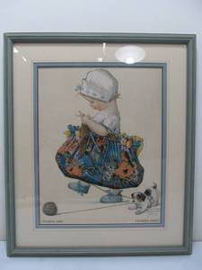 lot 219 image: Orig 1918 Framed Magazine Cover