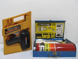 lot 304 image: Millers Falls Soldering Gun Kit & Balkamp Propane Torch Kit