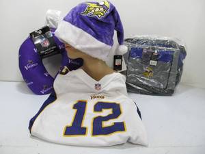 lot 312 image: Group of Brand New MN VIKINGS Items