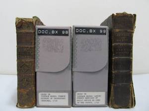 lot 325 image: Pair of 18th Century Leatherbound Books