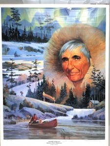 lot 333 image: Matted & Signed Woman of The Wilderness Justine Kerfoot by Howard Sivertson