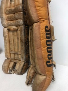 lot 44 image: Pair of Vintage COOPER Leather Hockey Goalie Pads