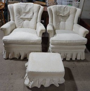 chairs and ottoman