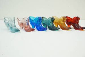 Fenton glass ware slippers