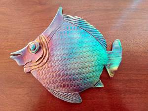 lot 10 image: Raku Style Fish by Jacob Black