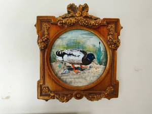 lot 43 image: Small Framed Original Mallard Duck Painting