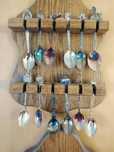 lot 44 image: Collection of Spoons with Wall Hangers