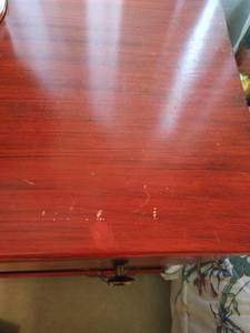 lot 365 image: Painted Red 4 Drawer Chest