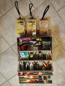 lot 426 image: Collection of Tackle Boxes