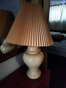 lot 470 image: Mirror and Lamp