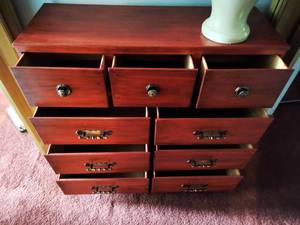lot 471 image: Painted Red Dresser