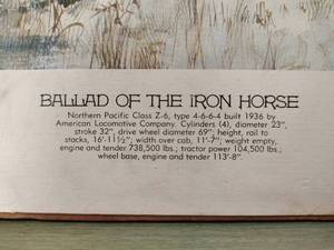 lot 473 image: Ballad of the Iron Horse Print