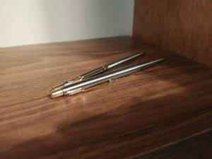 lot 275 image: Stainless Steel Pen and Pencil by Parker