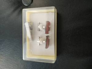 lot 232 image: Sterling Silver Cuff Links and Tie Pin