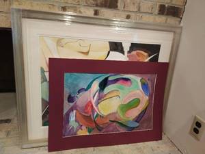 lot 482 image: 2 Abstract Watercolors