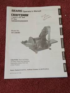 lot 540 image: Sears Craftsman Grinder and Belt sander