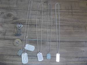 Military Dog Tags, Paratrooper Pins, Tokens