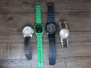 4-Watches-Casio, Timex, Charles Raymond, Minecraft