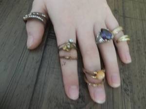 Lot Of Assorted Rings- 1-Marked 10kt, Few Others Marked .925 Or Sterling