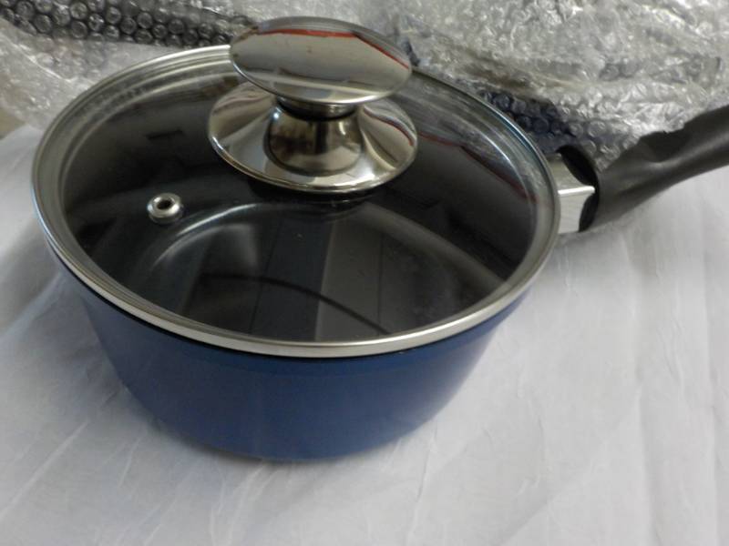 2 - 1.25 Ceramic Sauce Pans wi...