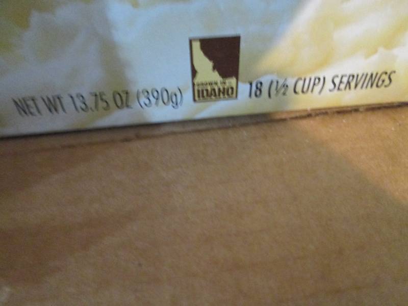 Case of 12- 13.75 oz Boxes Idahoan ...