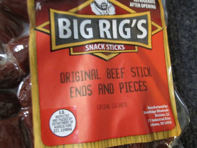 4 pks Big Rigs Original Beef Stick...