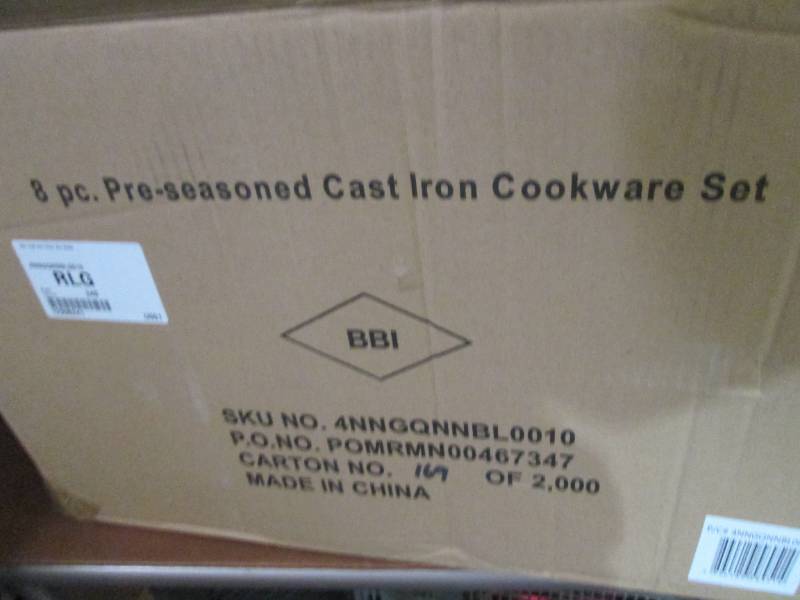 8-Pc. Pre-Seasoned Cast Iron Cookwa...