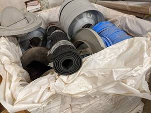 Pallet Lot of Various Trash Bin, & ...