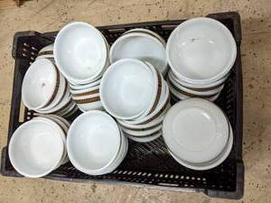 Large Plastic Crate Full of Glass P...