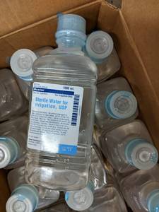 Case of (12) 1000ml Sterile Water f...
