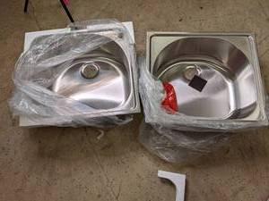 (2) Stainless Steel Sinks 24 X 21....