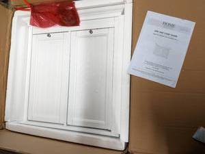 Hampton Harbor 26 Cabinet With Double Tilt StorageTrash Bins Some Damage, See Photos