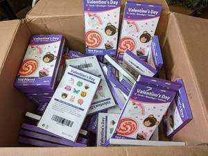 Box of Valentines Day Cards  Env...