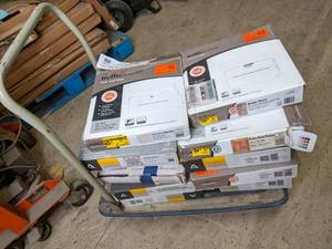 Cart Full of Misc. Flooring & Wall ...