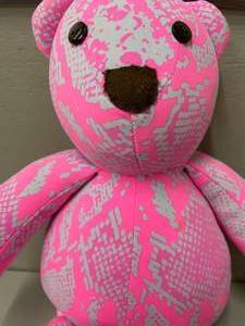 lot 69 image: Handmade Pink Plush Teddy Bear