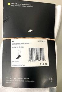 lot 13 image: 6 Pair Nike Everyday Max Cushioned ANKLE Adult WHITE Socks.