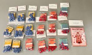 lot 27 image: Large Lot of Kids Valentines with Prizes and More.