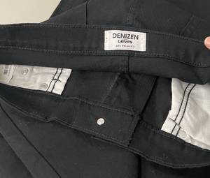 lot 39 image: Denizen by Levis Mens Black Denim Jeans Size 36 x 32