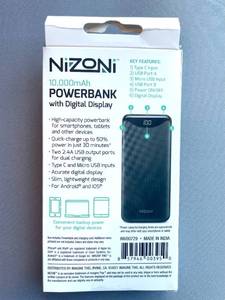 lot 4 image: NIZONI Duel POWER BANK Portable Charger with Digital Display
