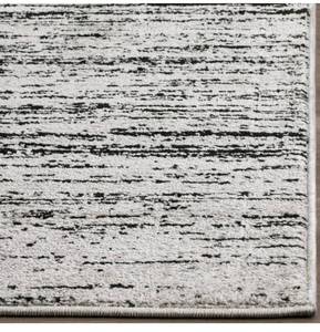 lot 96 image: Safavieh Black White Gradient Loomed Runner Area Rug. 26 X 10