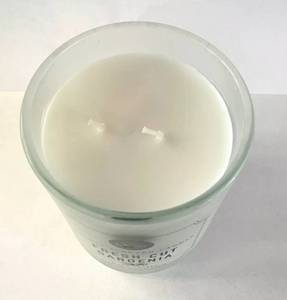 lot 74 image: DW Home Richly Scented Double Wick Candle Fresh Cut Gardenia 