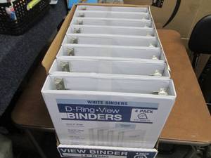 Box of 16 White 1.5 inch D-Ring Bin...