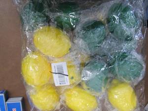 3- 12pks Plastic Lemons & Limes...