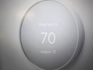 lot 105 image: google nest smart thermostat powers...