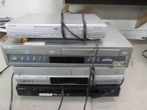 lot 126 image: 4 dvd players and vhsplayers all po...
