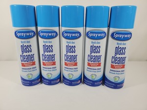 lot 17 image: 5 New Cans of Sprayway Worlds Best Glass Cleaner